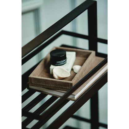 Nordal VOLLOS rullebord / reol i jern - 80x42 cm - sort - Nordal - DesignGaragen.dk