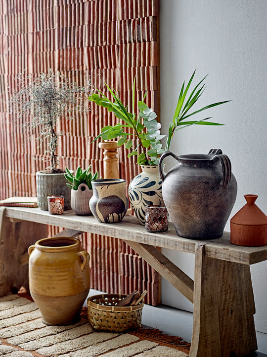 Bloomingville Benas Deko Urtepotte, Grå, Beton - Bloomingville - DesignGaragen.dk