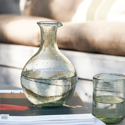 Talo-lääkäri Jug, rikas, vaaleanvihreä H: 21 cm, dia: 15 cm