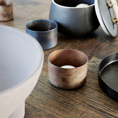 Talo -lääkäri - majakkavaihe, määrittele, antiikki kupari - H: 5 cm, dia: 8 cm