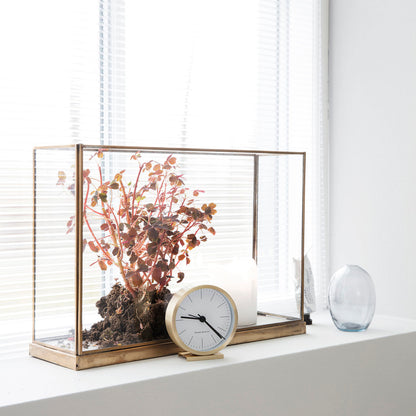 House Doctor - näyttölaatikko, antiikkimetallinen - leveys: 40 cm, leveys: 11 cm, korkeus: 27 cm