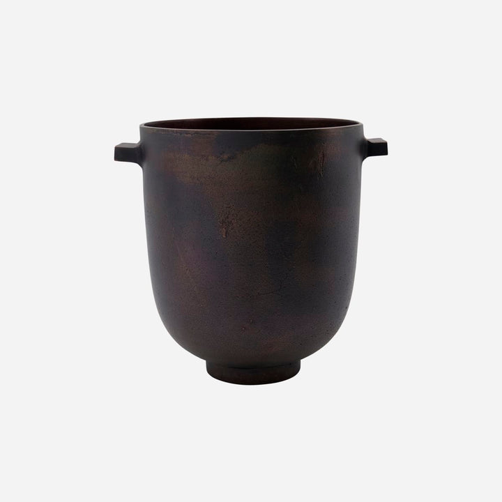 Talo-lääkäri Herb Pot, Foem, Browned Brass-H: 24 cm, Dia: 20 cm