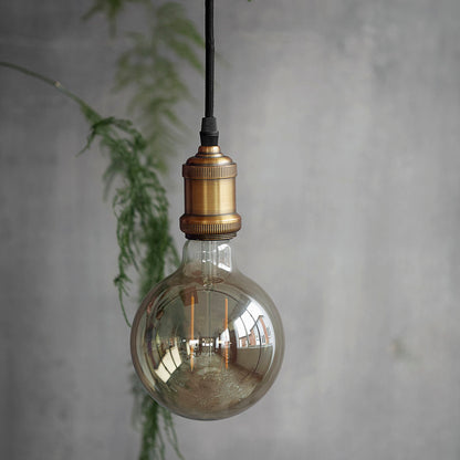 House Doctor - LED-lamppu, harmaa koristelu - l: 17,5 cm, halkaisija: 12,5 cm