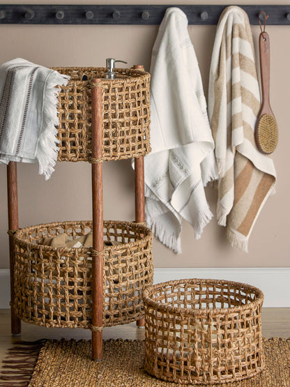 Bloomingville Elaia -pyyhe, ruskea, puuvilla