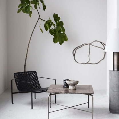 House Doctor - Sohvapöytä, Neliö, Ruskea - P: 80 cm, leveys: 80 cm, K: 45 cm