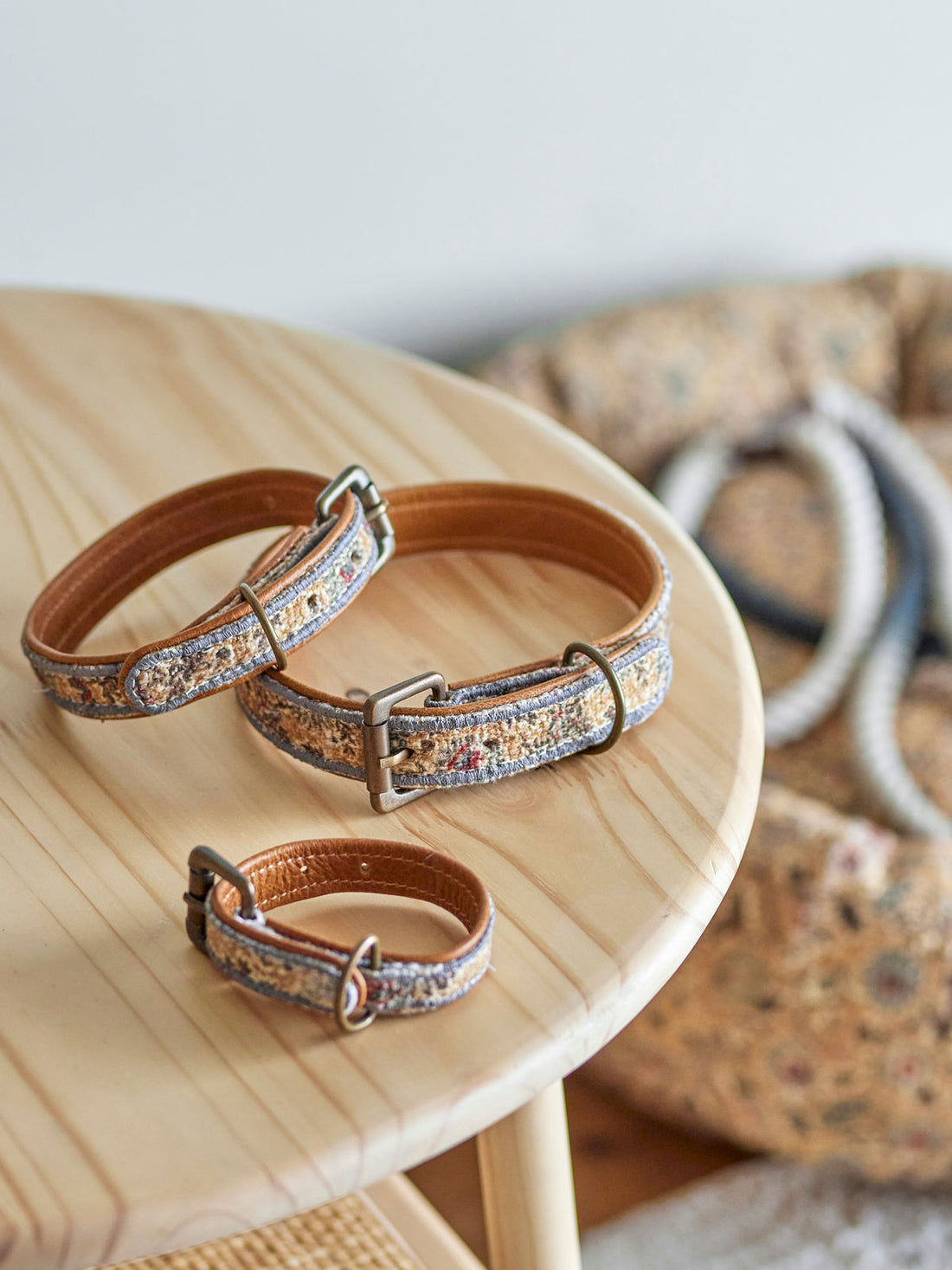 Bloomingville Imola Dog Collar, Blå, Bomuld - Bloomingville - DesignGaragen.dk