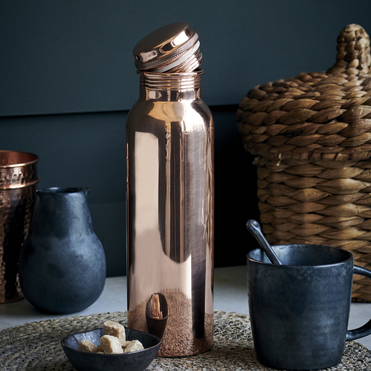 House Doctor Bottle, AL, Copper-H: 28 cm, Dia: 7,5 cm