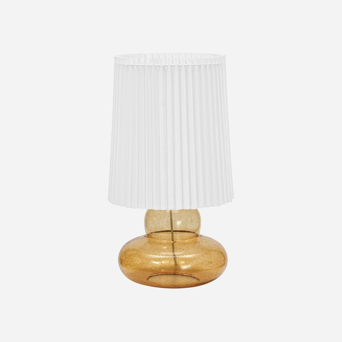 House Doctor Table Lamp Incl. Lampunvarjostin, Ribe, Amber-H: 55 cm, Dia: 27,5 cm