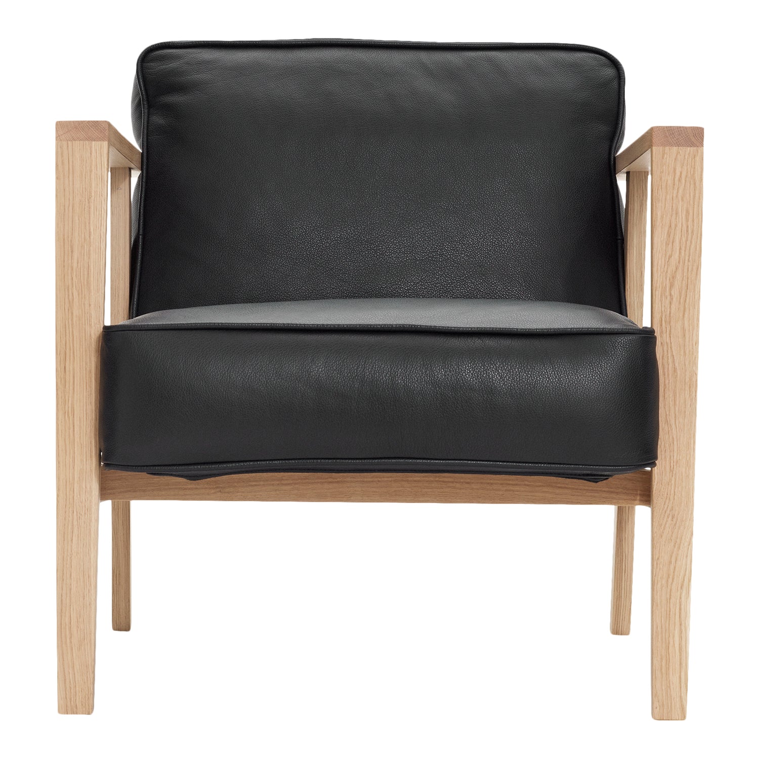 Andersen Furniture - LC1 Lounge -tuoli - Musta nahka/runko tammessa