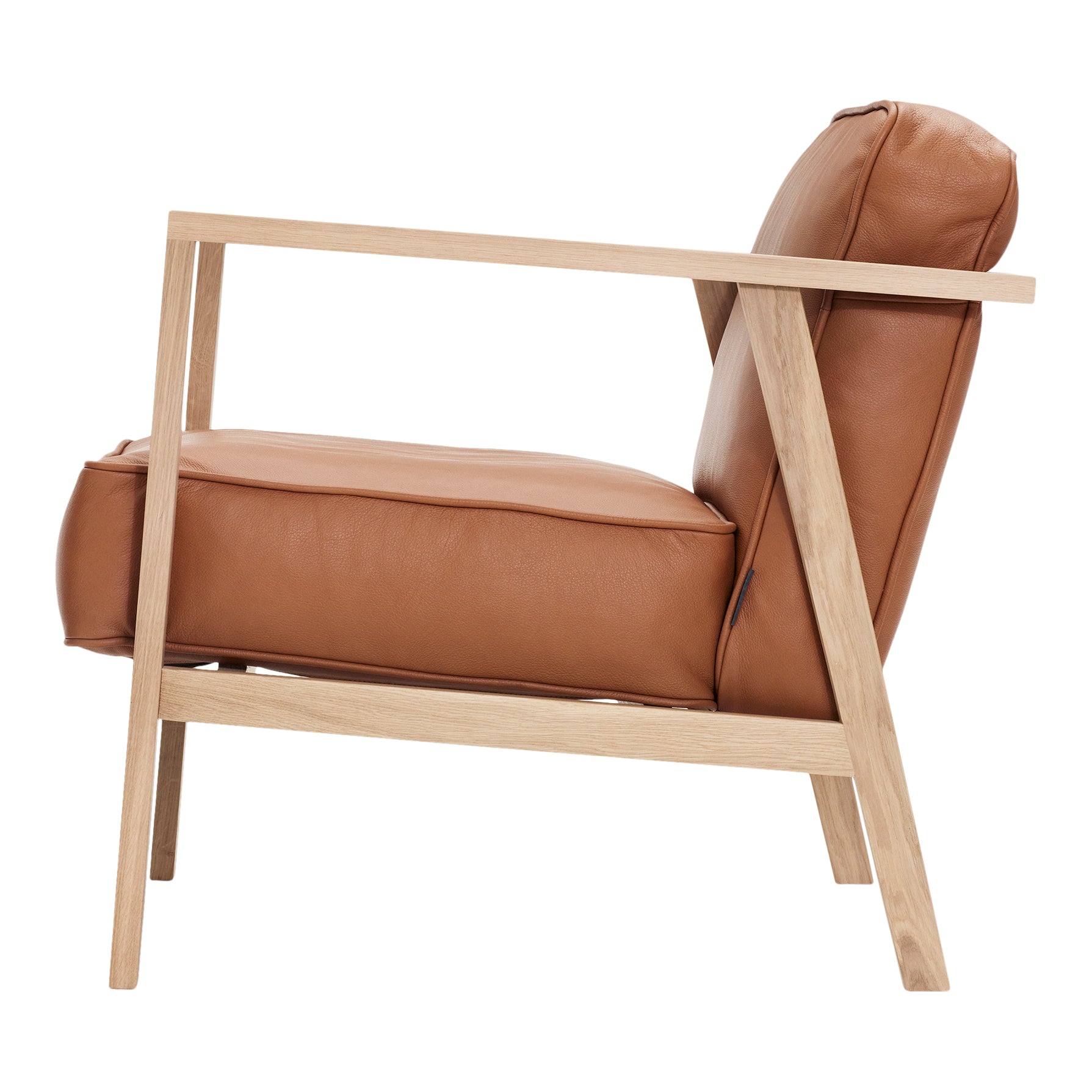 Andersen Furniture - LC1 Lounge -tuoli - Konjakin nahka/runko tammessa