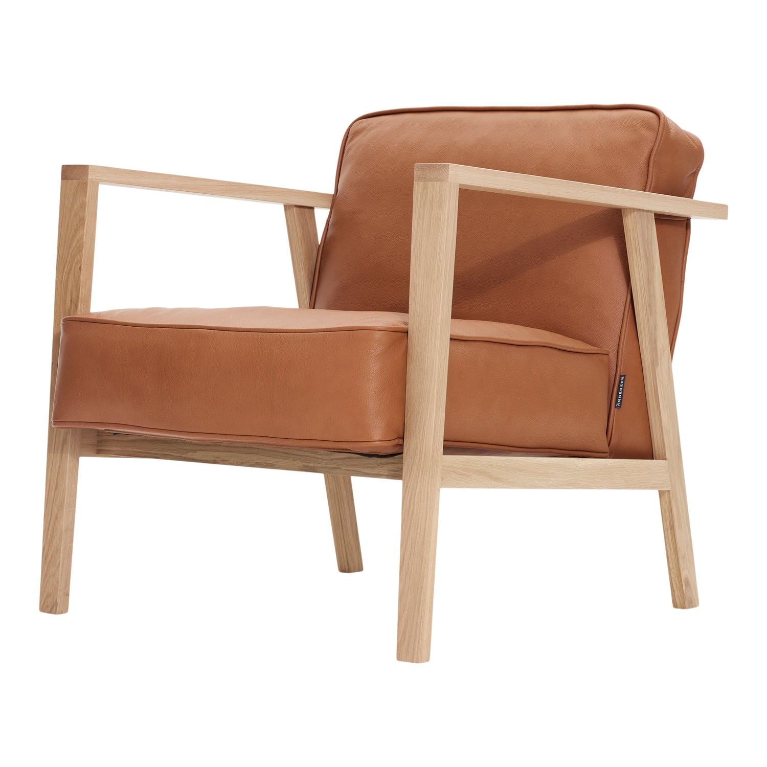 Andersen Furniture - LC1 Lounge -tuoli - Konjakin nahka/runko tammessa