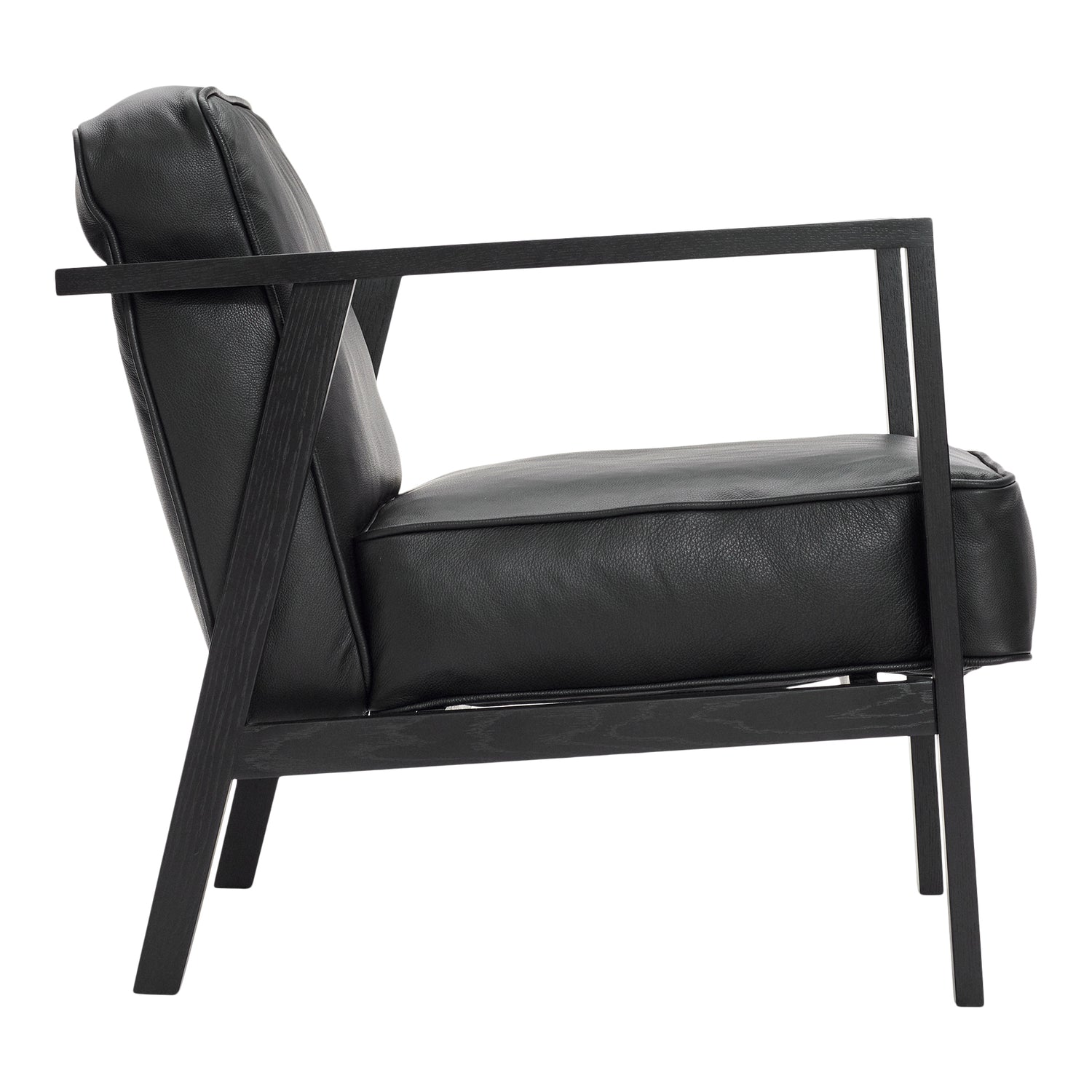 Andersen Furniture - LC1 Lounge -tuoli - Musta nahka/kehys mustalla lakattuna