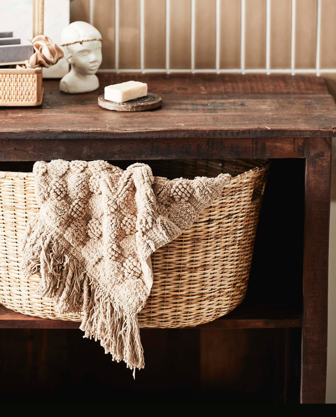 Koloa Wicker Basket - 40x62 cm - luonto
