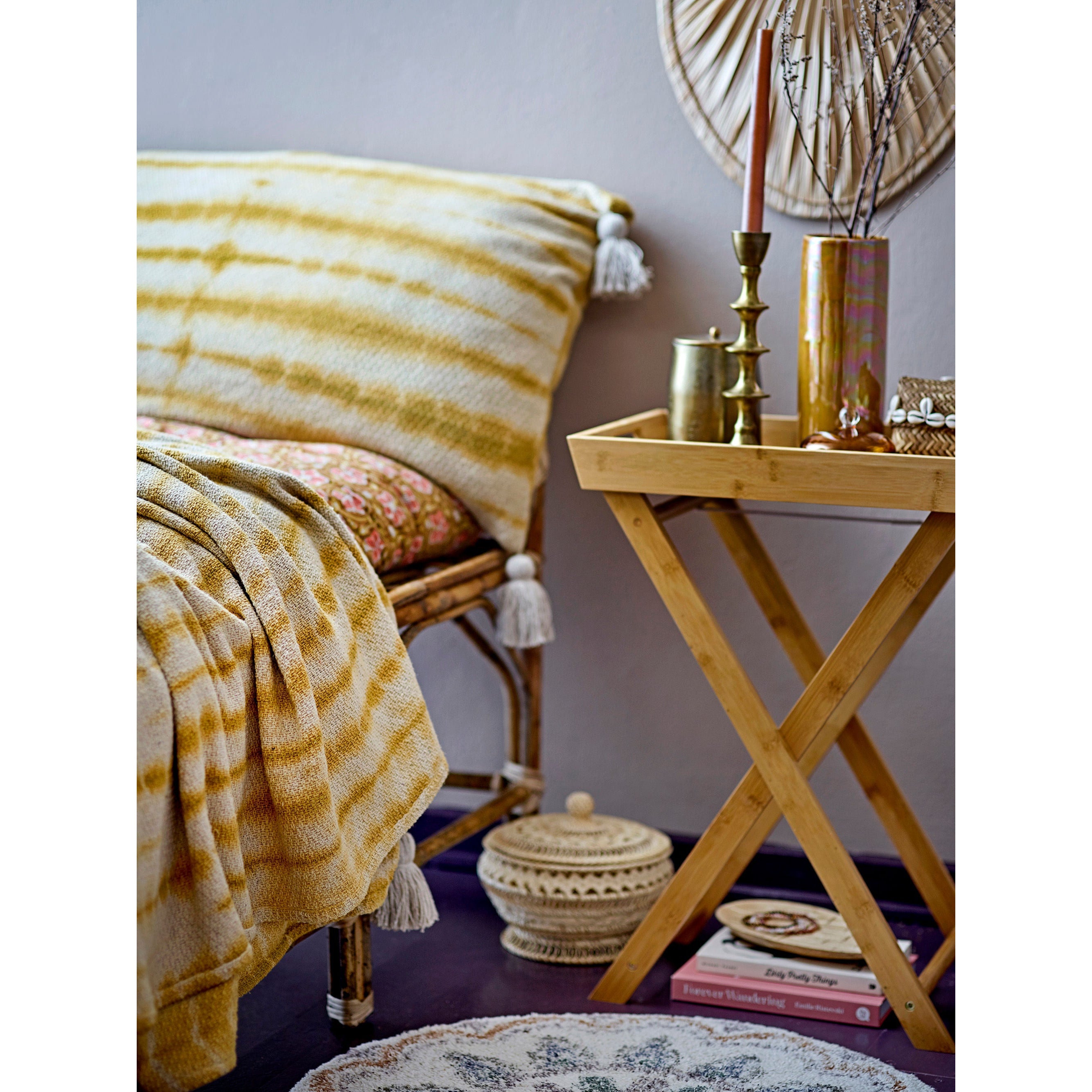 Bloomingville Seval Basket W/kansi, luonto, bambu