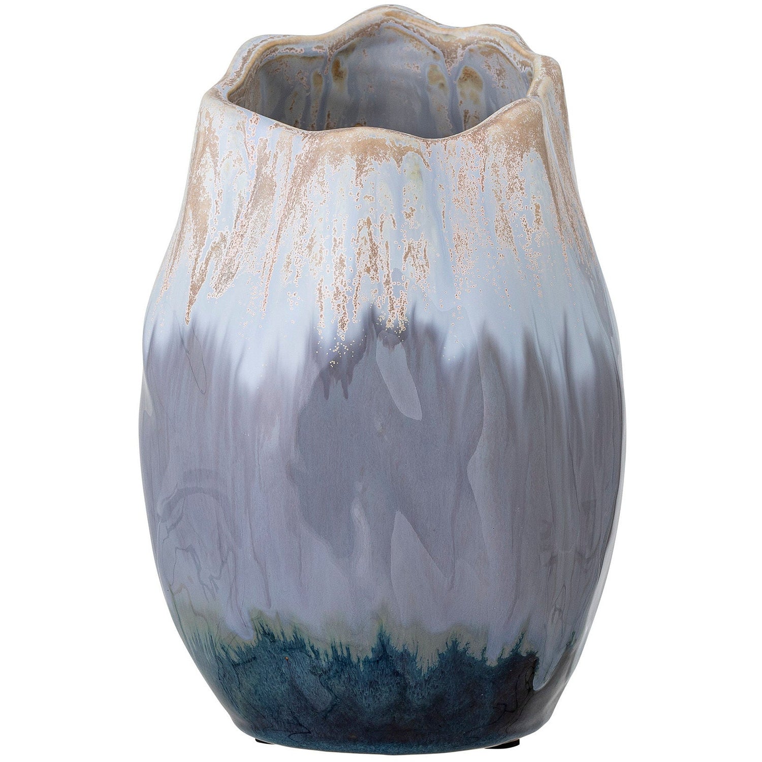Bloomingville Jace Deco maljakko, Blå, Keramik