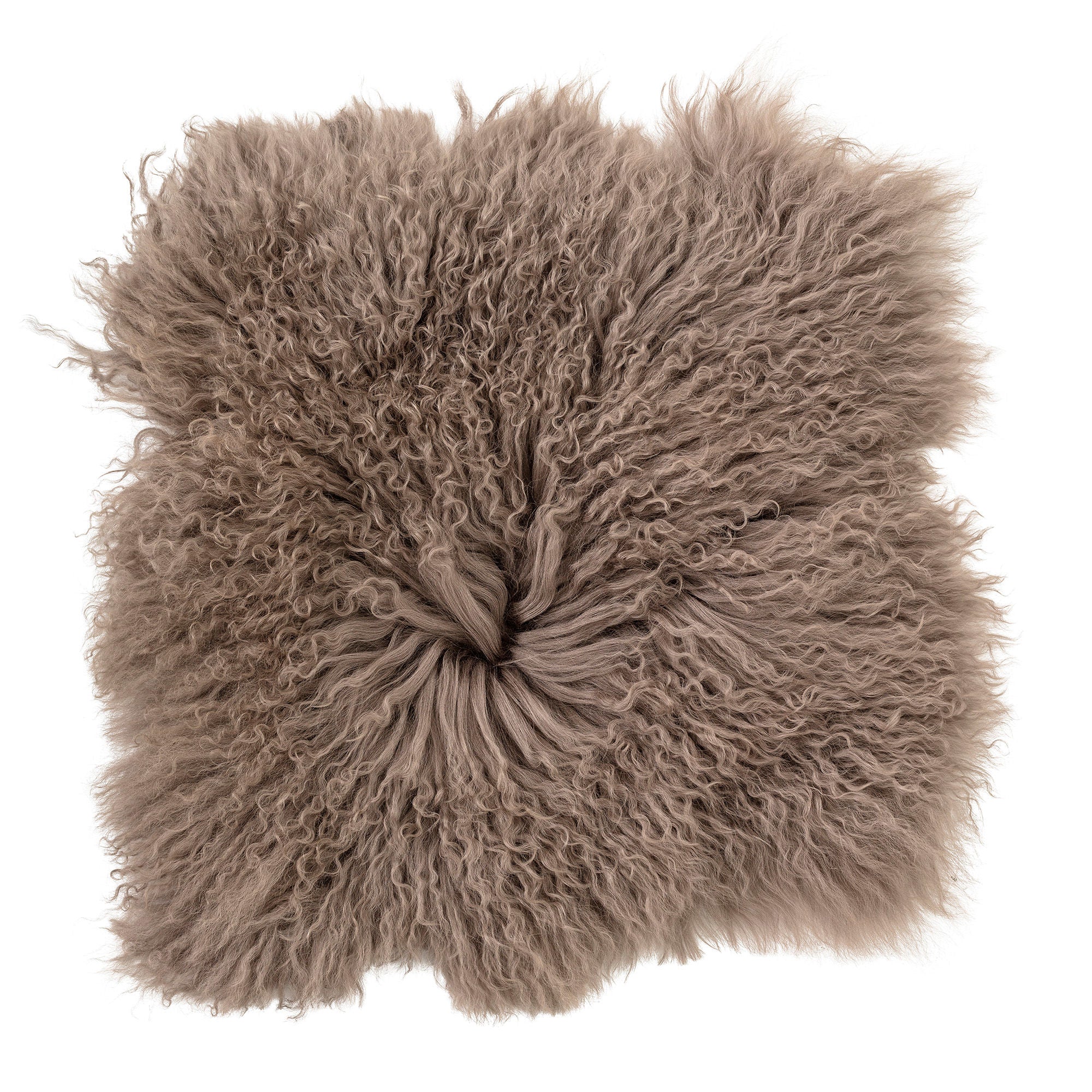 Bloomingville Hilma -istuimen peitto, ruskea, mongolilainen karitsannahka