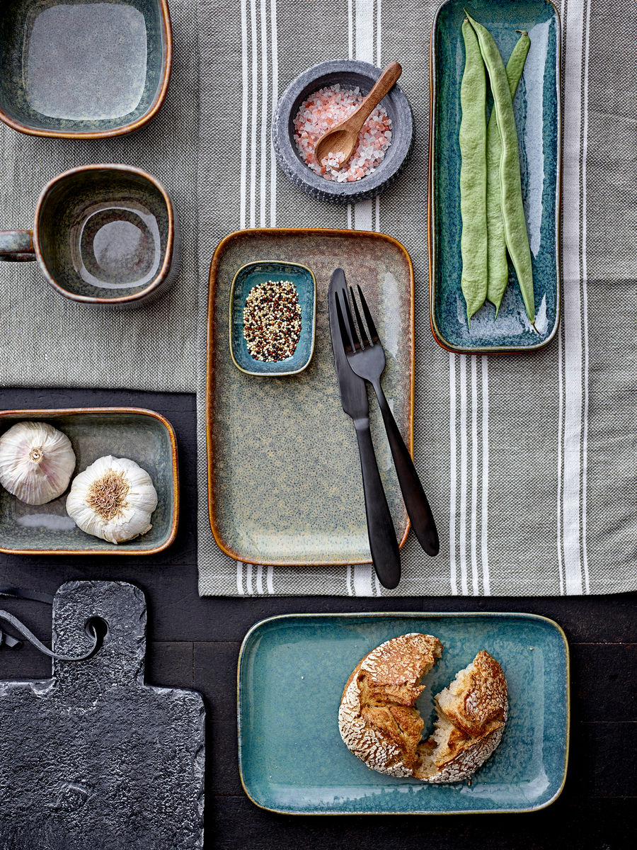 Bloomingville Aime tarjoilee ruokaa, vihreää, kivivarusteita