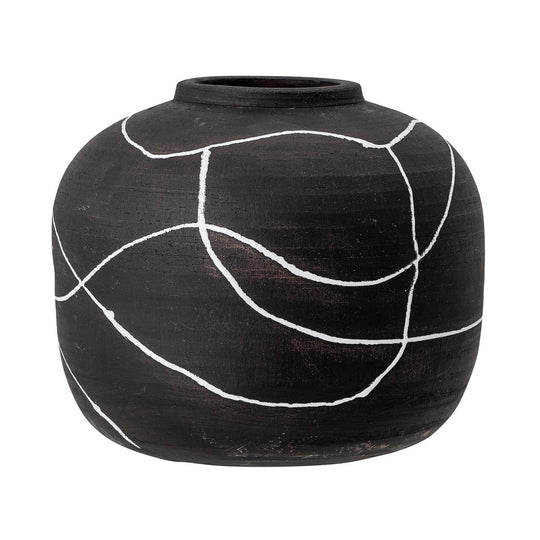 Bloomingville Niza Deko Vase, Sort, Terrakotta - Bloomingville - DesignGaragen.dk