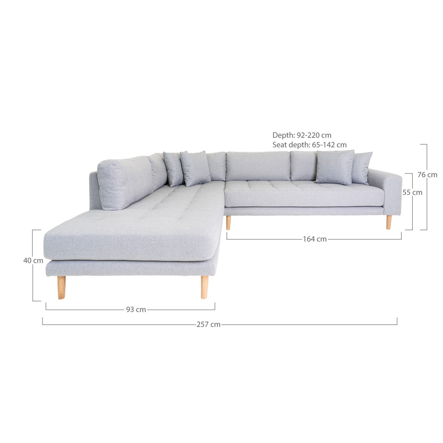House Nordic - Lido Corner -sohva avoin pää