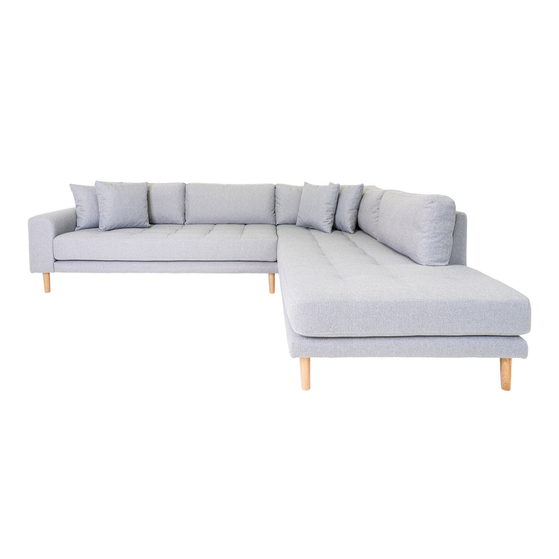 House Nordic - Lido Corner -sohva avoin pää, oikea - kangas vaaleanharmaa