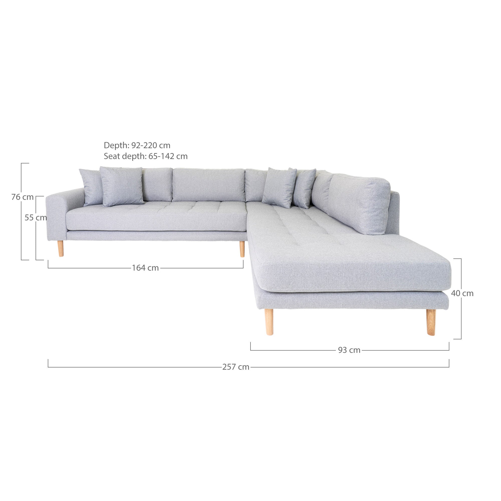 House Nordic - Lido Corner -sohva avoin pää