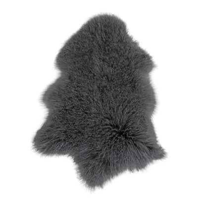 Mongolian nahka - Mongolian nahka, harmaa, 50x90 cm