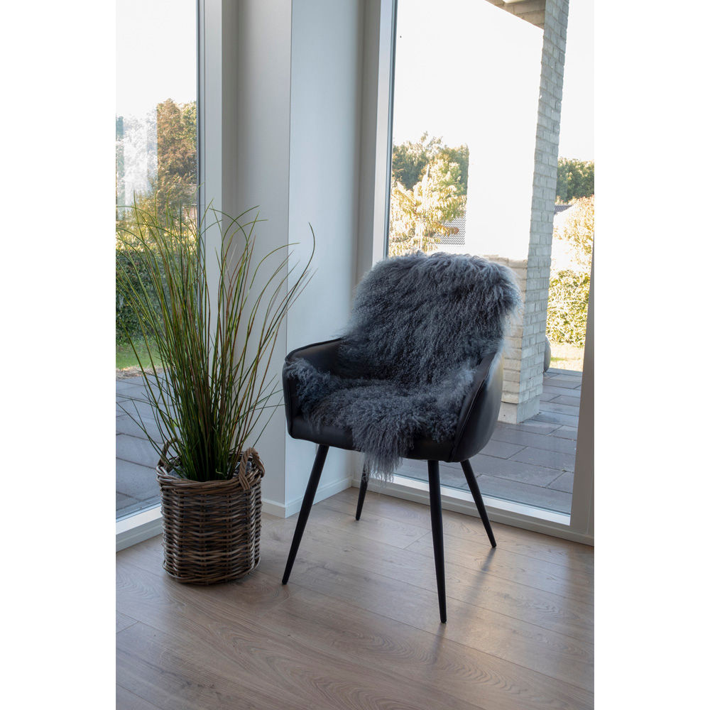 Mongolian nahka - Mongolian nahka, harmaa, 50x90 cm