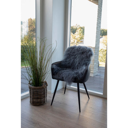 Mongolian nahka - Mongolian nahka, harmaa, 50x90 cm