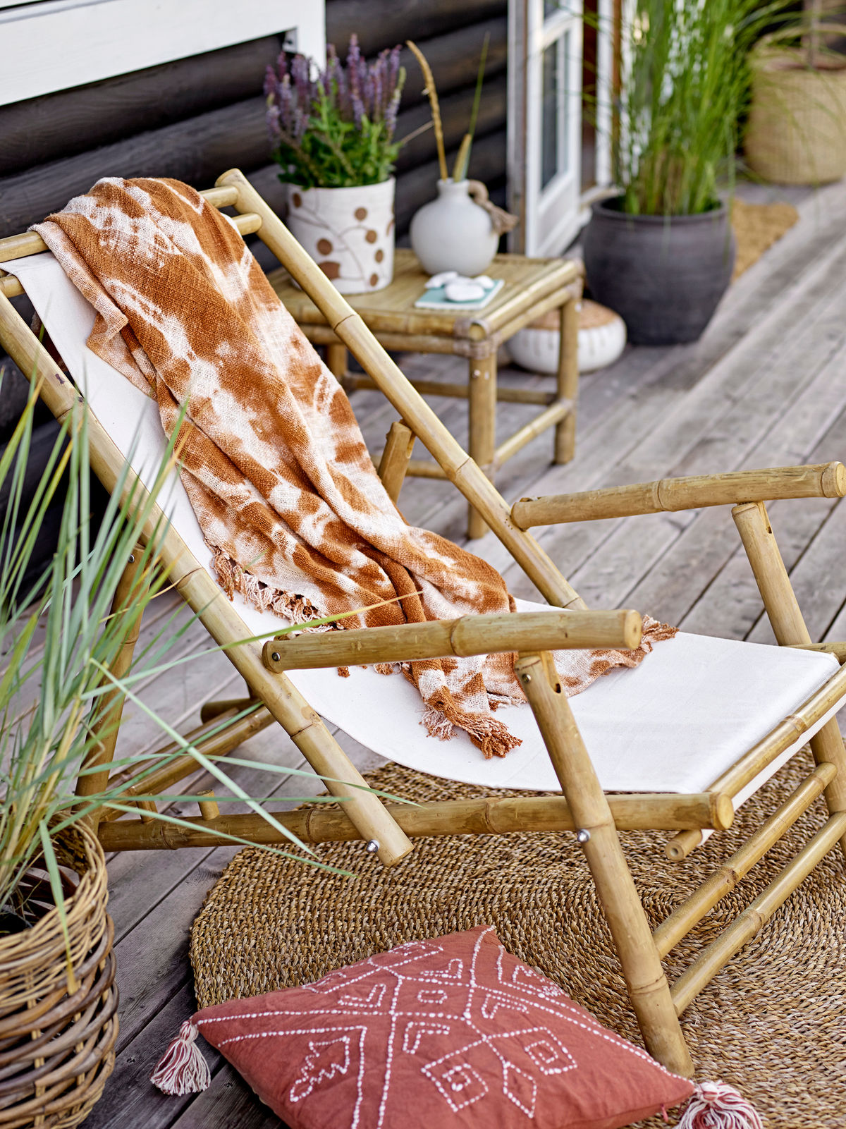 Bloomingville Corfu Sun Lounger, luonto, bambu