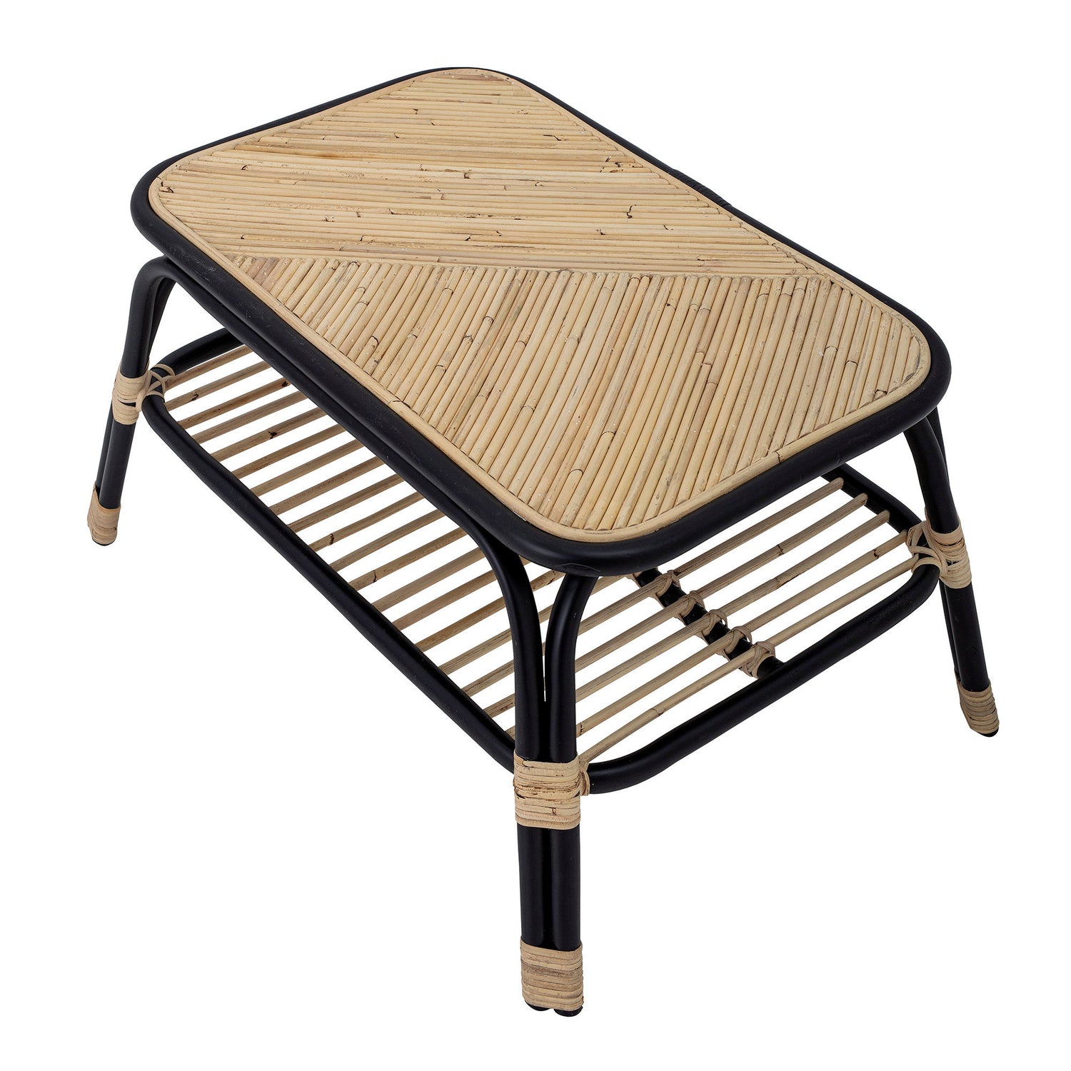 Bloomingville Bloomingville Loue Sidebord, Sort, Rattan - DesignGaragen.dk.