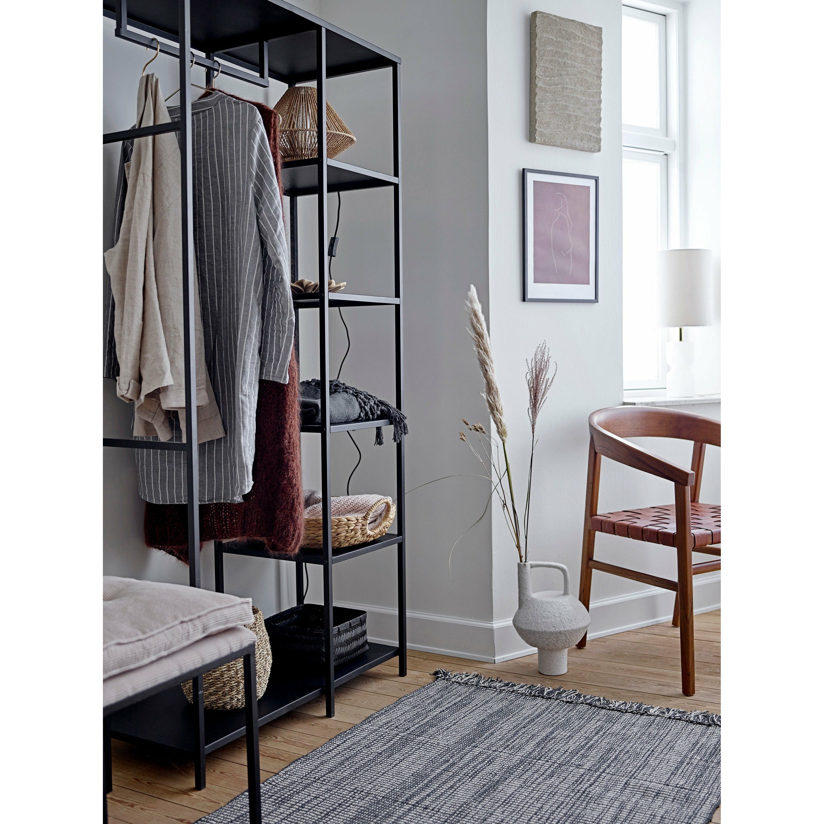 Bloomingville Tammy Taburet, Natur, Polyester B: 43cm, H: 42cm, L: 43cm - Bloomingville - DesignGaragen.dk