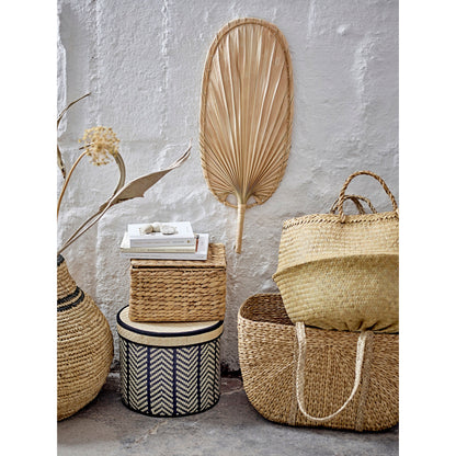 Bloomingville Gils Basket W/kansi, luonto, Vandhyacinth