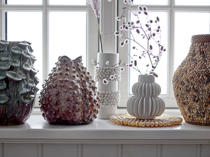 Bloomingville Halfdan Vase, Hvid, Stentøj - Bloomingville - DesignGaragen.dk