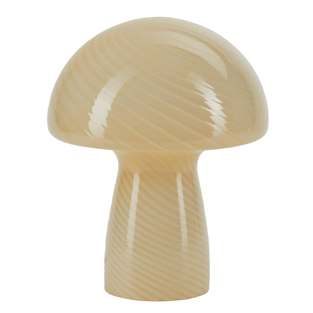 Bahne - sienilamppu / sienpöytävalaisin, keltainen - H23 cm.