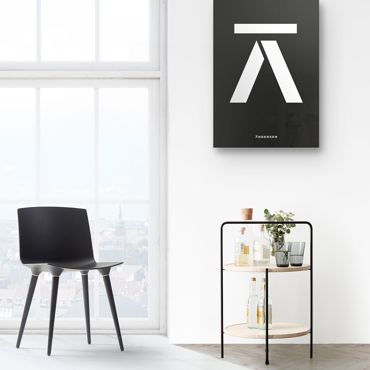 Andersen Furniture Tray table - Ø46 cm - Ash - DesignGaragen.dk.
