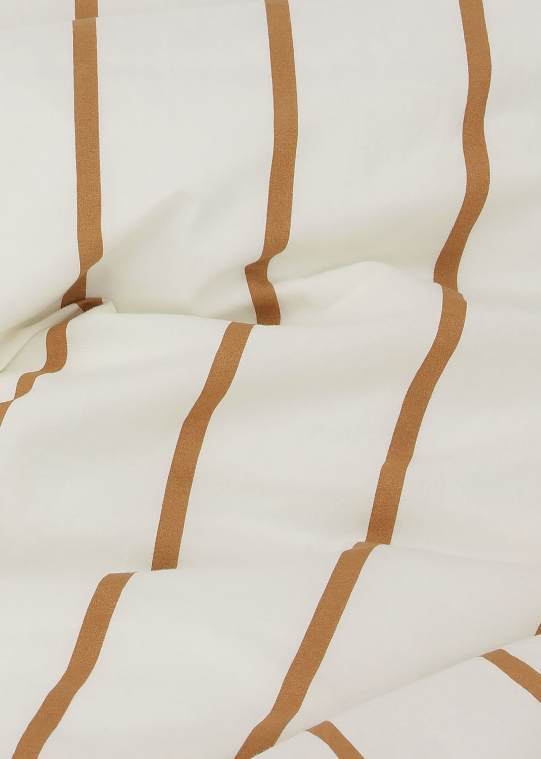 Sekan Studio Blank X Sekan - Cotton Percale Bed Set - Taupe Strib