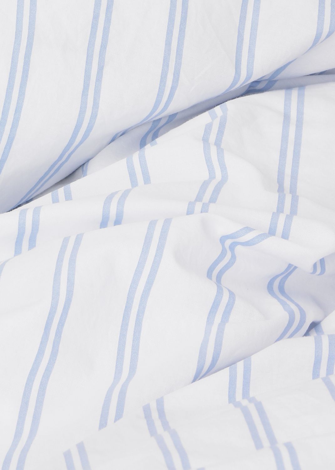 Sekan Studio Blank X Sekan - Cotton Percale Bed Set - Sininen strib