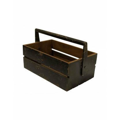 Sjælsø Nordic WOOD BOXES MADE OF RECYCLED WOOD, BLACK, SET OF TWO - 2 kpl paketti - Set of 2