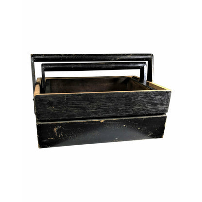 Sjælsø Nordic WOOD BOXES MADE OF RECYCLED WOOD, BLACK, SET OF TWO - 2 kpl paketti - Set of 2
