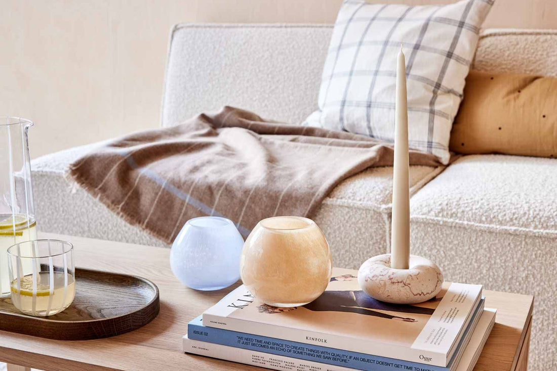 OYOY LIVING Savi Marmor Lysestage - Lille