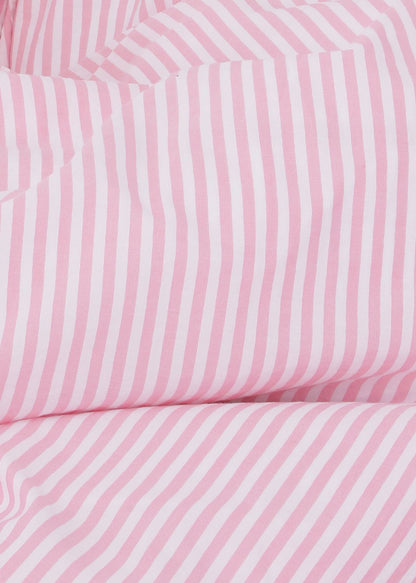 Sekan Studio Blank X Sekan - Cotton Percale Bed Set - Pink Strib