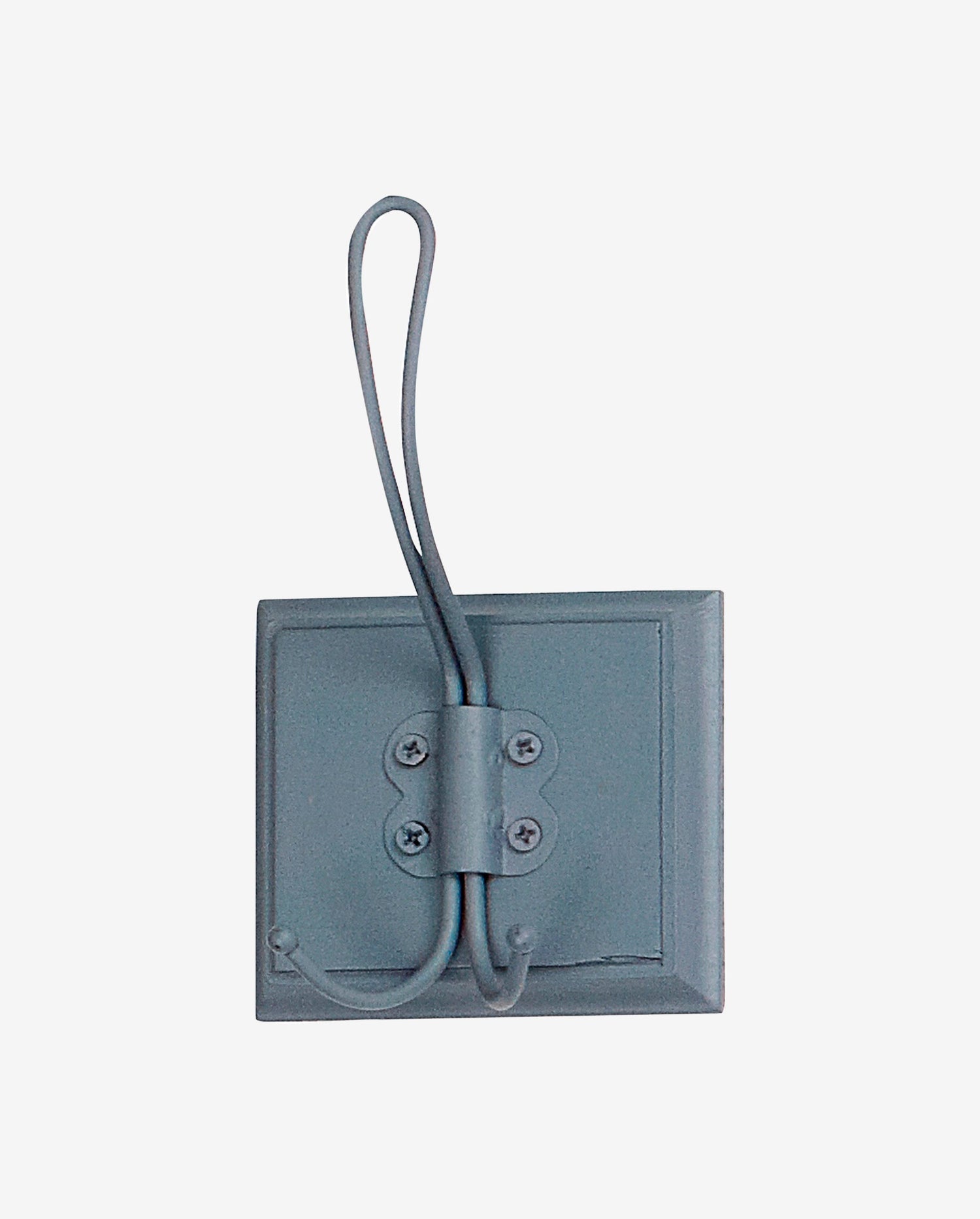 Knage i træ og metal - 9x10 cm - støvet blå - Nordal - DesignGaragen.dk