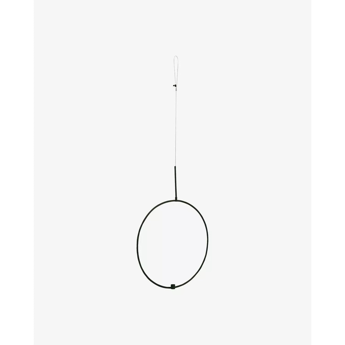 Pyöreä kynttilänjalka ripustettavaksi - ø42 cm - musta