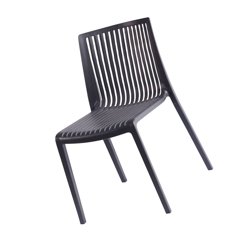 Muubs Spisebordsstol Cool - Antracit - Polypropylene - W: 54 H: 82 D: 56 cm - DesignGaragen.dk.