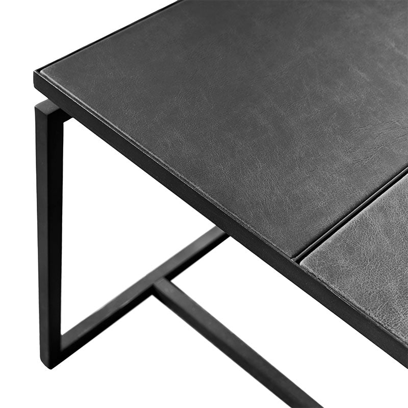 MUUBS - Sofabord Austin Square - Sort B:90xH:45xD:90 cm - Muubs - DesignGaragen.dk