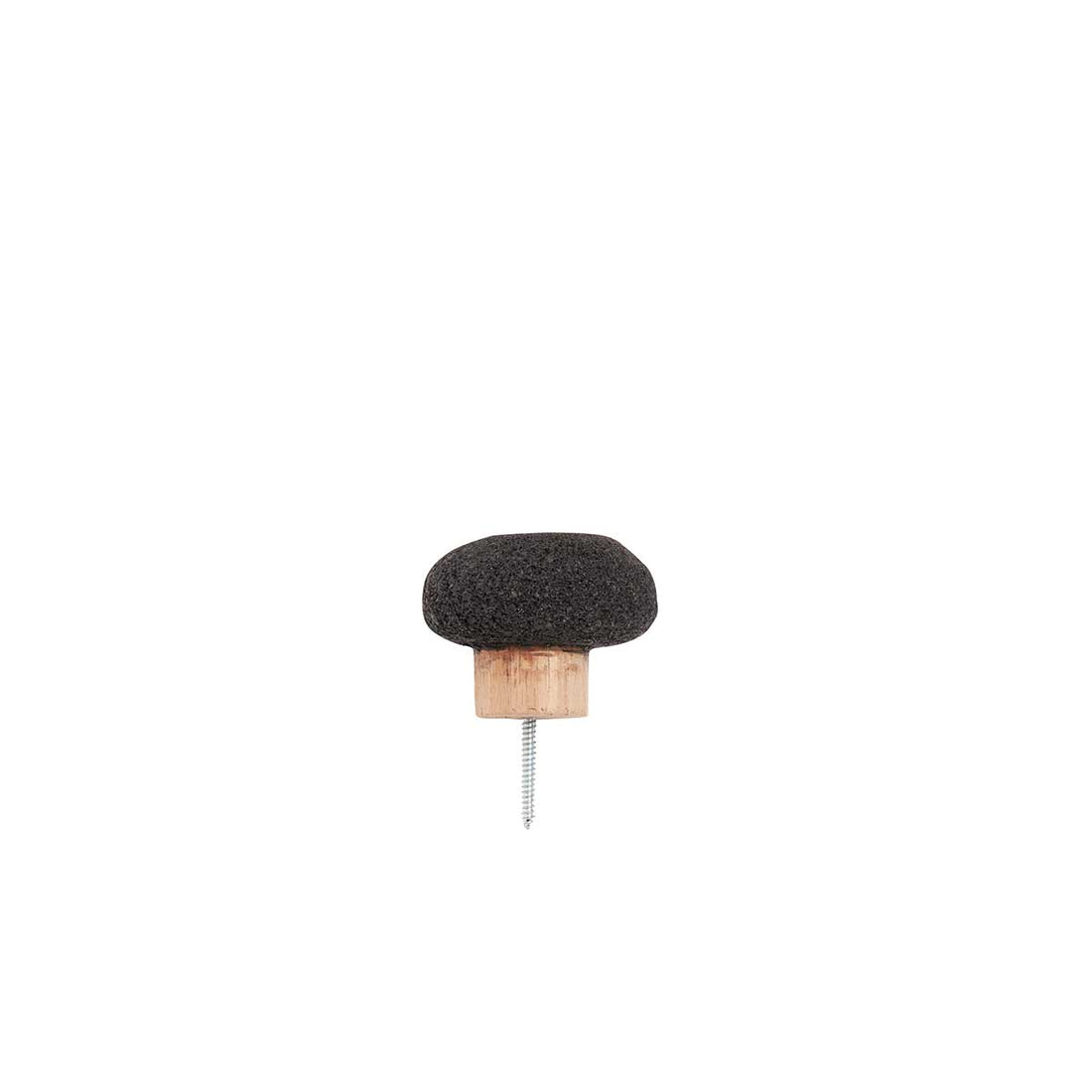 Knage Crust S - Mat sort - Lava sten - W: 6 H: 6 D: 6 cm - Muubs - DesignGaragen.dk