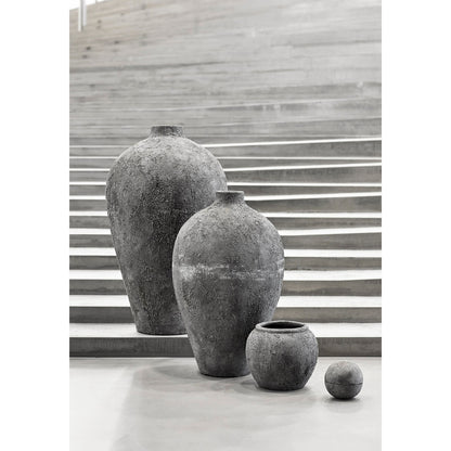 Krukke Luna Grey 80 - Grå - Terracotta - H: 80 Ø: 45 cm - Muubs - DesignGaragen.dk