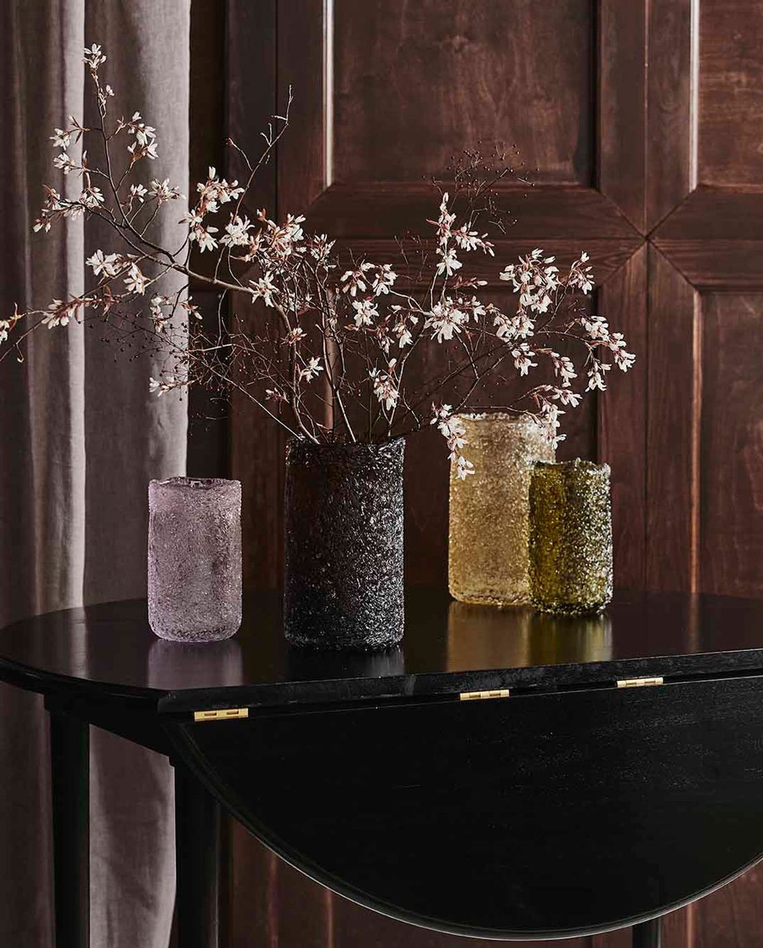 Clyde -lasimaljakko - H25 cm - Rav keltainen