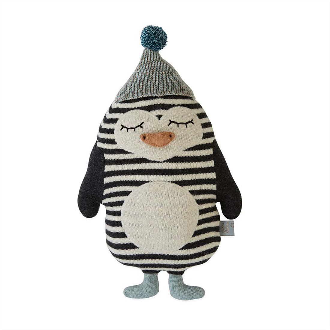 Oyoy Mini Darling - Vauva Bob Penguin - Raaka valkoinen / musta