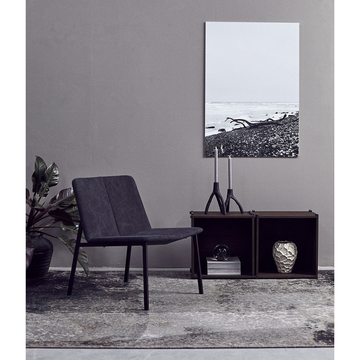 Vase Soil - Vanilje - Keramik - H: 21,5 Ø: 18 cm - Muubs - DesignGaragen.dk